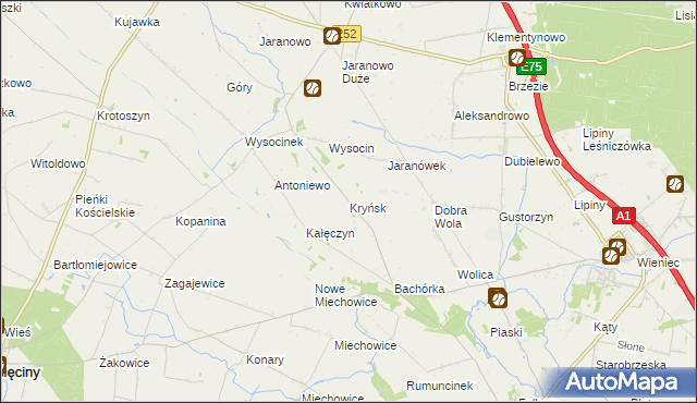 mapa Kryńsk, Kryńsk na mapie Targeo