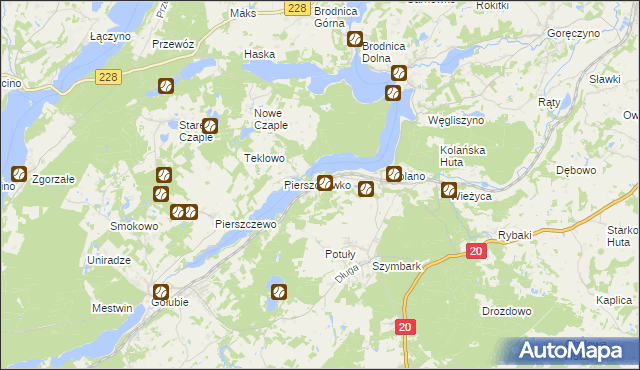 mapa Krzeszna, Krzeszna na mapie Targeo