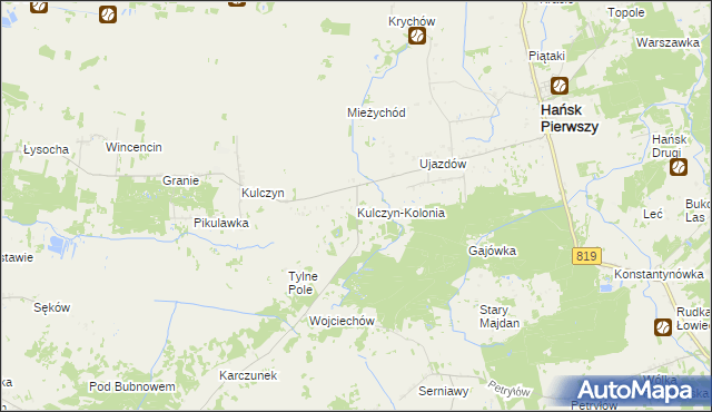 mapa Kulczyn-Kolonia, Kulczyn-Kolonia na mapie Targeo