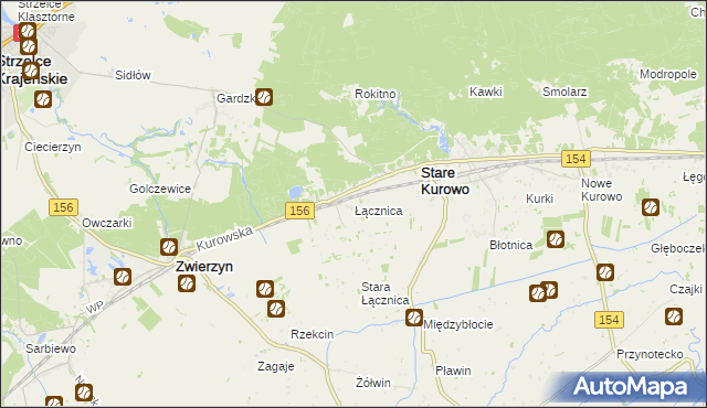 mapa Łącznica, Łącznica na mapie Targeo