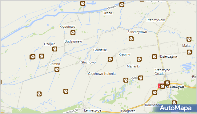 mapa Lemierzycko, Lemierzycko na mapie Targeo