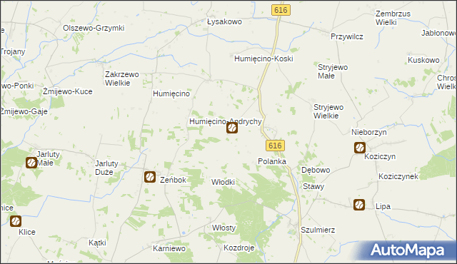 mapa Leśniewo Górne, Leśniewo Górne na mapie Targeo