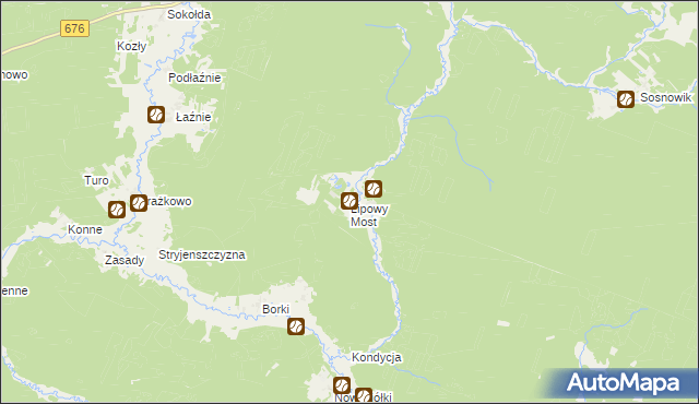 mapa Lipowy Most, Lipowy Most na mapie Targeo