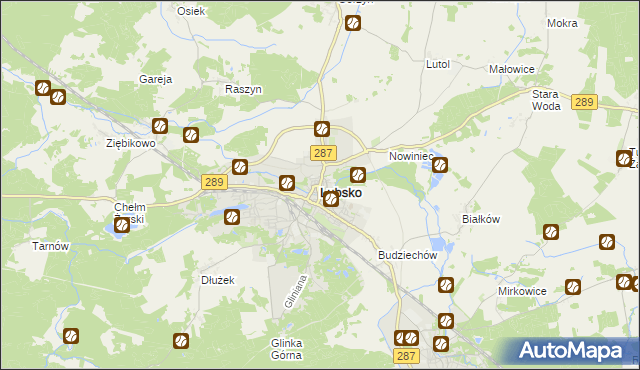 mapa Lubsko, Lubsko na mapie Targeo