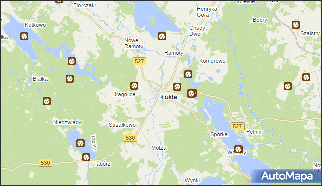 mapa Łukta, Łukta na mapie Targeo