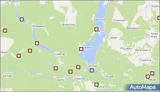 mapa Łupawsko, Łupawsko na mapie Targeo