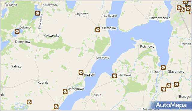 mapa Łuskowo, Łuskowo na mapie Targeo