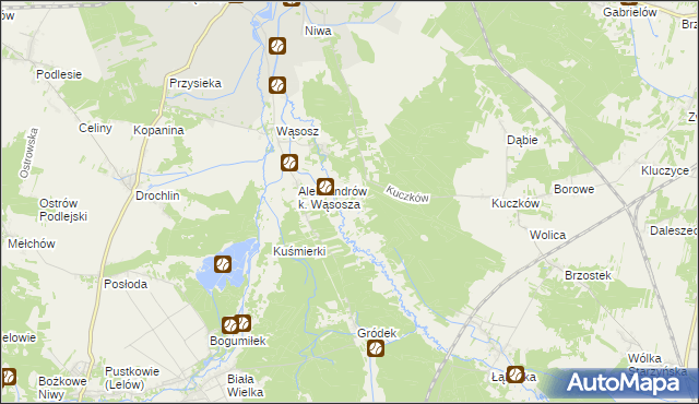 mapa Łysaków gmina Koniecpol, Łysaków gmina Koniecpol na mapie Targeo