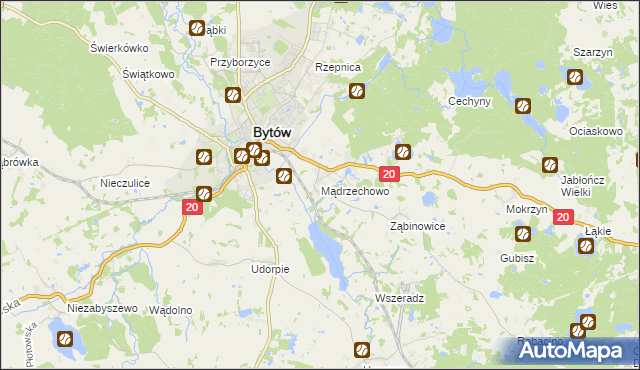 mapa Mądrzechowo, Mądrzechowo na mapie Targeo