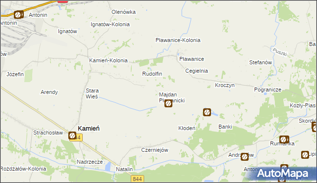 mapa Majdan Pławanicki, Majdan Pławanicki na mapie Targeo