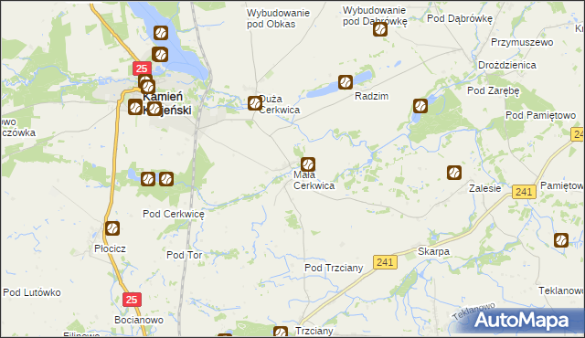 mapa Mała Cerkwica, Mała Cerkwica na mapie Targeo