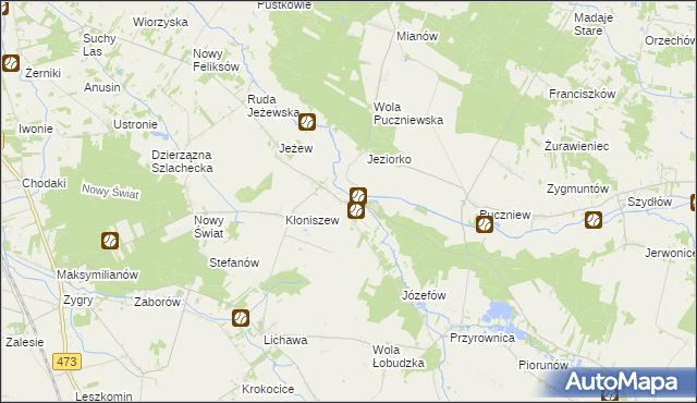 mapa Małyń, Małyń na mapie Targeo