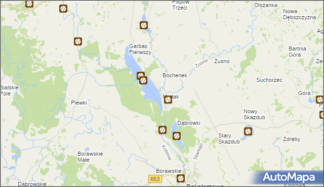 mapa Matłak, Matłak na mapie Targeo