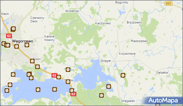 mapa Matyski, Matyski na mapie Targeo