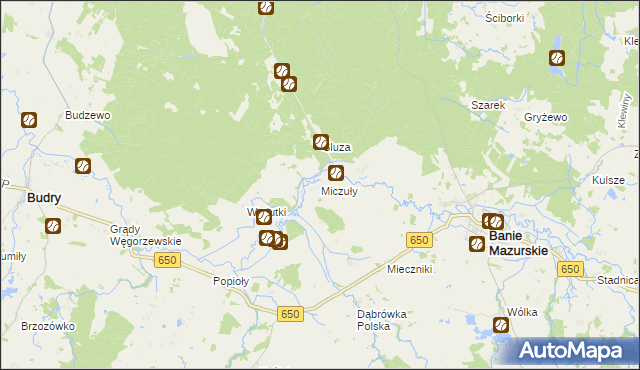 mapa Miczuły, Miczuły na mapie Targeo