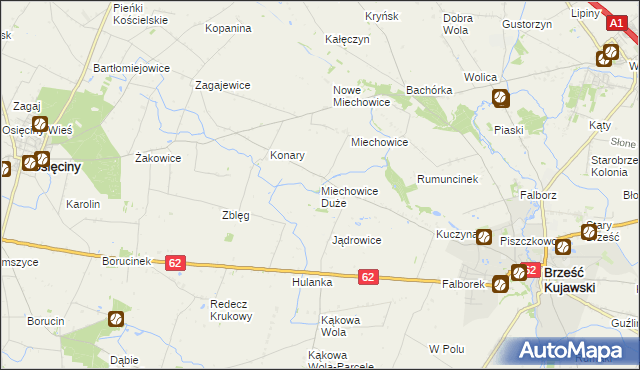 mapa Miechowice Duże, Miechowice Duże na mapie Targeo