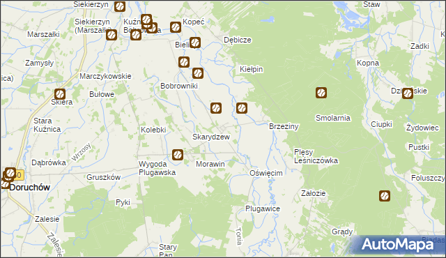 mapa Mieleszówka, Mieleszówka na mapie Targeo