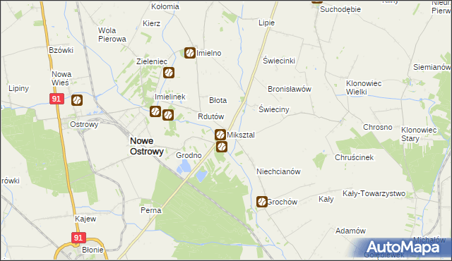 mapa Miksztal, Miksztal na mapie Targeo