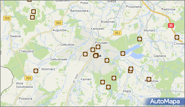 mapa Mirsk, Mirsk na mapie Targeo