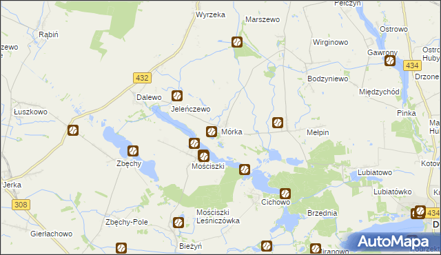 mapa Mórka, Mórka na mapie Targeo