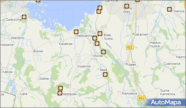 mapa Morów, Morów na mapie Targeo