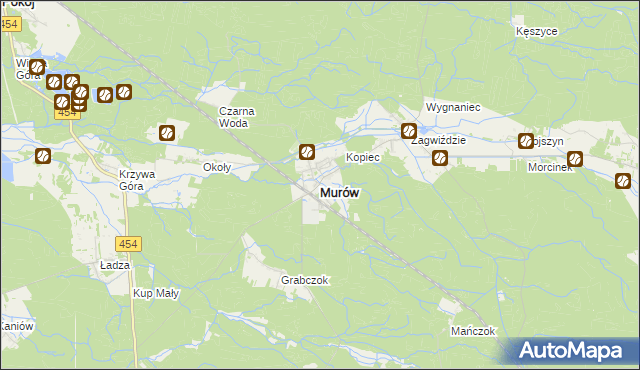 mapa Murów, Murów na mapie Targeo