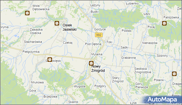 mapa Mytarka, Mytarka na mapie Targeo