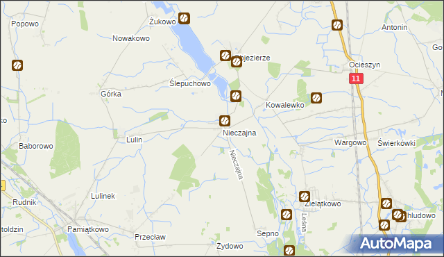 mapa Nieczajna, Nieczajna na mapie Targeo