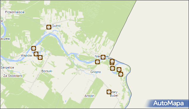 mapa Niemirów gmina Mielnik, Niemirów gmina Mielnik na mapie Targeo