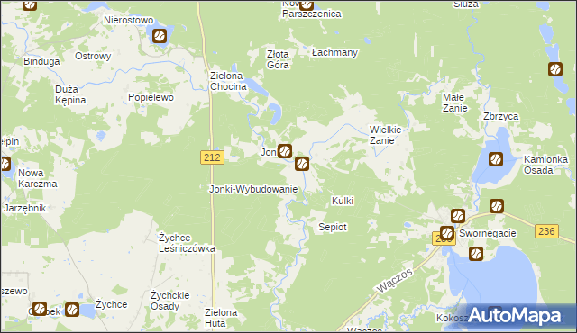 mapa Niepszczołąg, Niepszczołąg na mapie Targeo