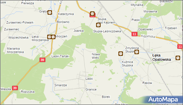 mapa Nowa Wieś gmina Trzcinica, Nowa Wieś gmina Trzcinica na mapie Targeo