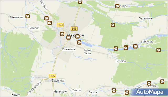 mapa Nowe Sioło, Nowe Sioło na mapie Targeo