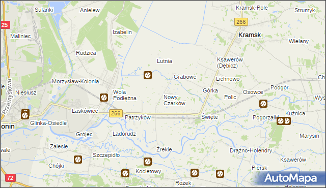 mapa Nowy Czarków, Nowy Czarków na mapie Targeo