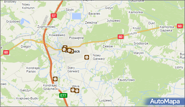 mapa Nowy Garwarz, Nowy Garwarz na mapie Targeo