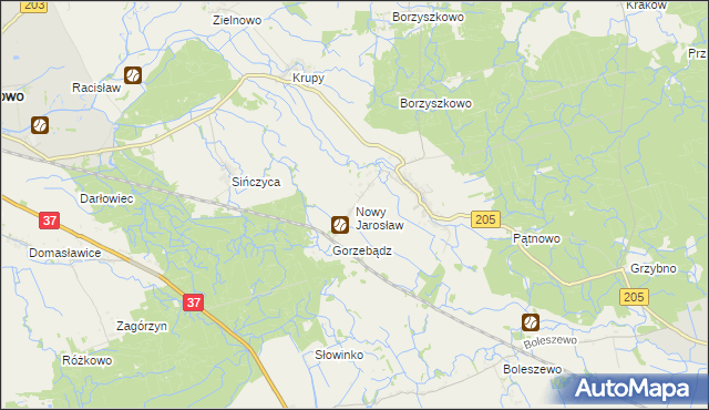 mapa Nowy Jarosław, Nowy Jarosław na mapie Targeo