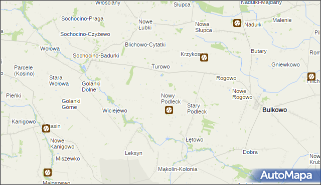 mapa Nowy Podleck, Nowy Podleck na mapie Targeo