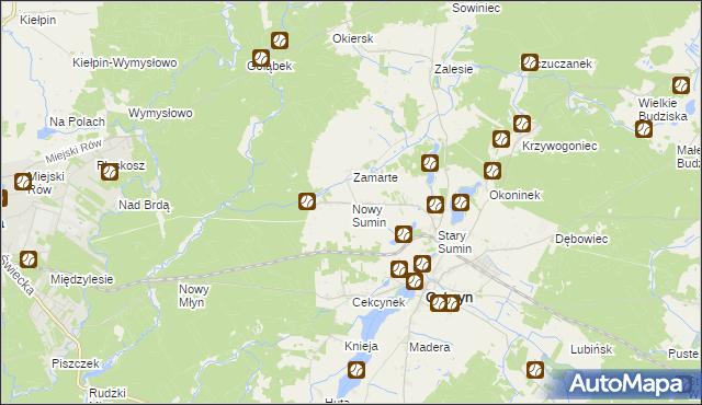 mapa Nowy Sumin, Nowy Sumin na mapie Targeo