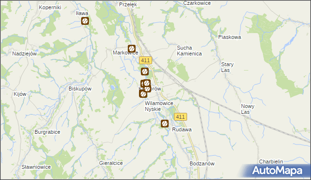 mapa Nowy Świętów, Nowy Świętów na mapie Targeo