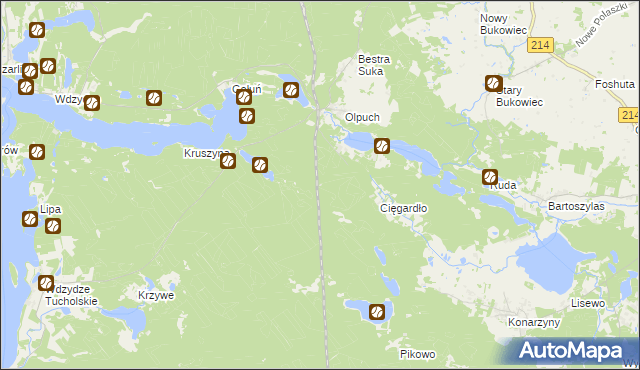 mapa Olpuch-Dworzec, Olpuch-Dworzec na mapie Targeo