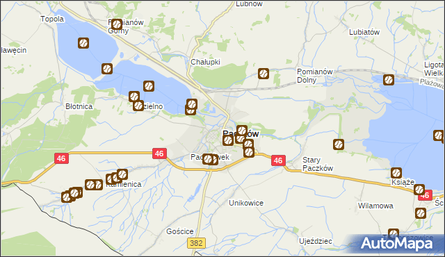 mapa Paczków powiat nyski, Paczków powiat nyski na mapie Targeo