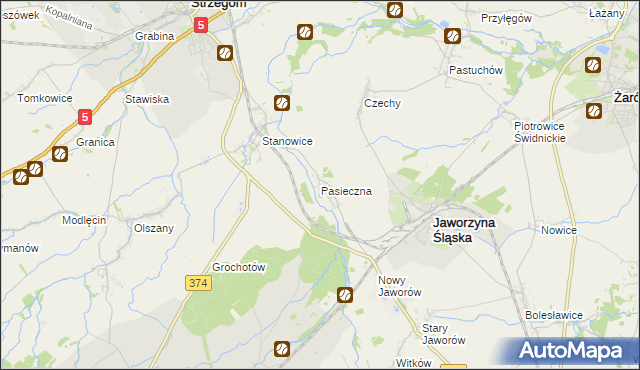 mapa Pasieczna, Pasieczna na mapie Targeo