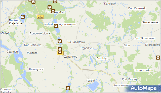 mapa Pęperzyn, Pęperzyn na mapie Targeo