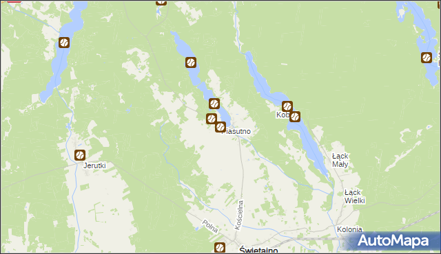 mapa Piasutno, Piasutno na mapie Targeo