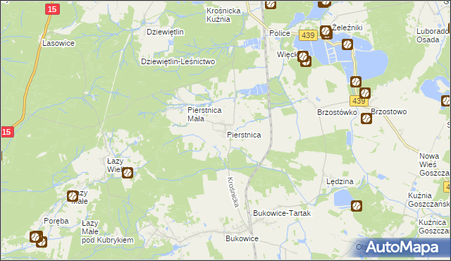 mapa Pierstnica, Pierstnica na mapie Targeo