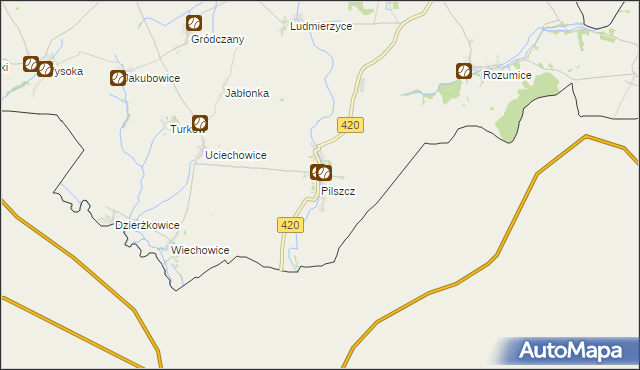 mapa Pilszcz, Pilszcz na mapie Targeo