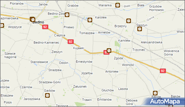 mapa Plecka Dąbrowa, Plecka Dąbrowa na mapie Targeo