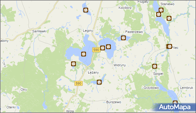 mapa Plenowo, Plenowo na mapie Targeo