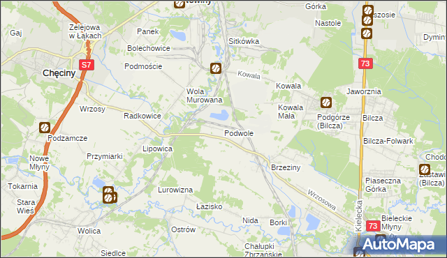 mapa Podwole, Podwole na mapie Targeo
