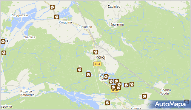 mapa Pokój powiat namysłowski, Pokój powiat namysłowski na mapie Targeo