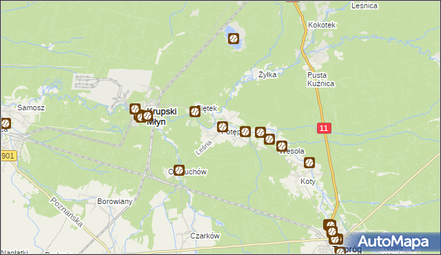 mapa Potępa, Potępa na mapie Targeo